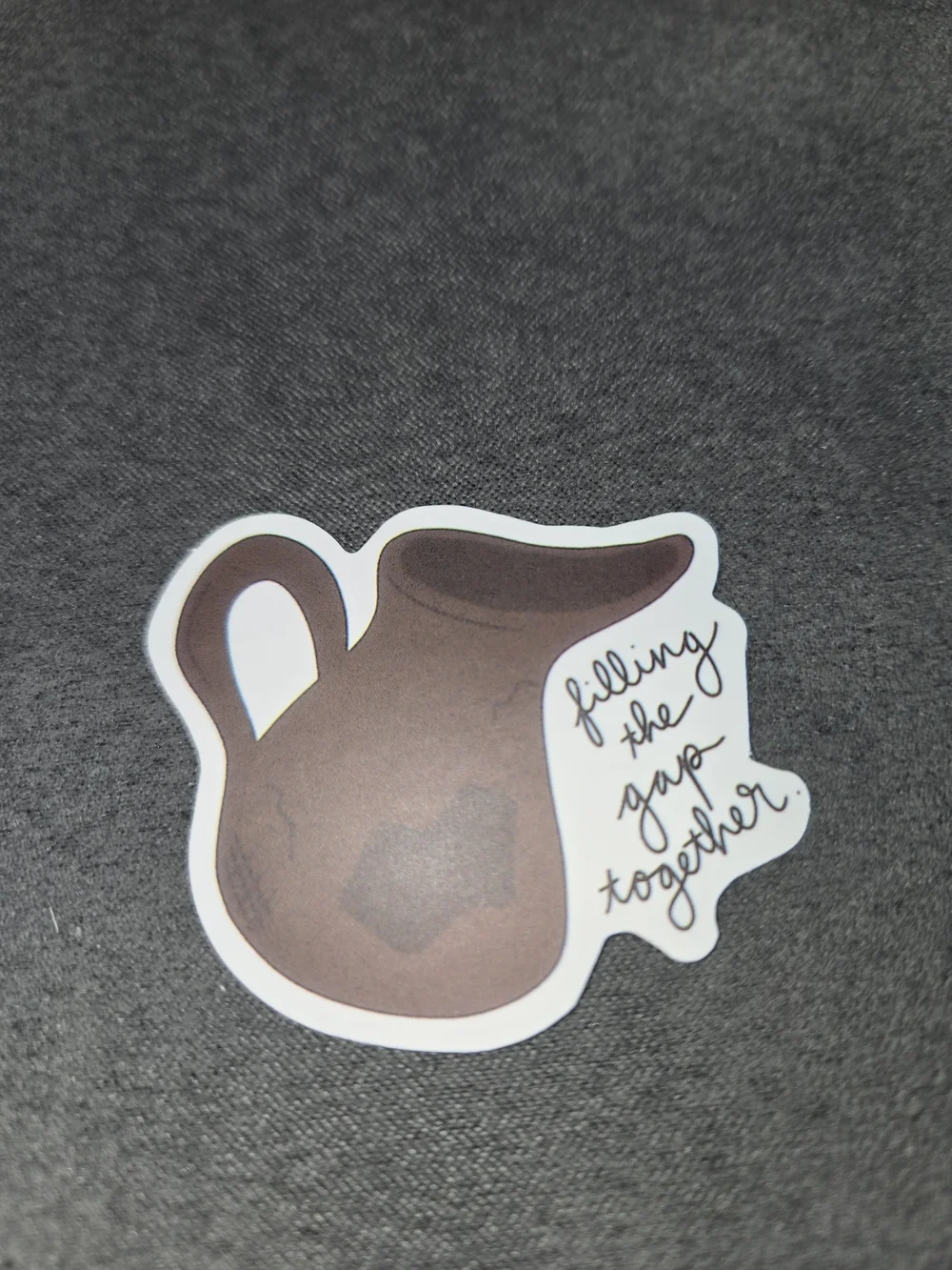 Brown Ceramic Pitcher Sticker - Home Office Stationery